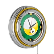 9-Ball 14-inch Neon Wall Clock, 9BL1400
