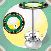 9-Ball Light Pub Table, 9Bl2000