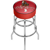 Budweiser Padded Swivel Bar Stool - Clydesdale Red, AB1000-CLY-R