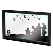 U.S Army Silhouette Framed Mirror, ARMY1510
