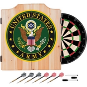 U.S. Army Symbol Wood Dart Cabinet Set, ARMY7000-SYM