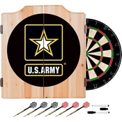 U.S. Army Wood Dart Cabinet Set, ARMY7000