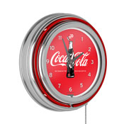 Coca-Cola Retro Neon Clock - 100th Anniversary of the Coca-Cola Bottle, COKE-1400-V100