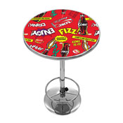 Coca Cola Chrome Pub Table - Pop Art, COKE2000-POP