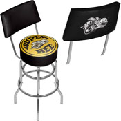 Dodge Swivel Bar Stool with Back - Super Bee, DGE1100-BEE