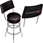 Dodge Swivel Bar Stool with Back, DGE1100-LOGO