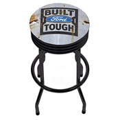 Ford Black Ribbed Bar Stool - Built Ford Tough, FD1006-BFT