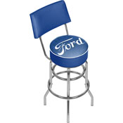 Ford Swivel Bar Stool with Back - Ford Genuine Parts, FD1100-FGP