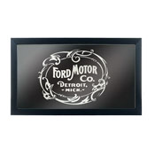 Ford Framed Logo Mirror - Vintage 1903 Ford Motor Co. Black, FD1500-FM03-B