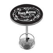 Ford Chrome Pub Table - Vintage 1903 Ford Motor Co., FD2000-FM03