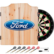Ford Dart Cabinet Set with Darts and Board - Ford Oval, FD7010