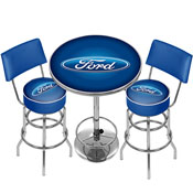 Ford Game Room Combo - 2 Stools w/Back & Table, FD9900
