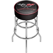 Corvette C5 Padded Bar Stool - Black, GM1000-C5-COR