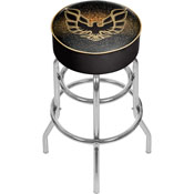 Pontiac Firebird Black Padded Swivel Bar Stool, GM1000-FB-BLK