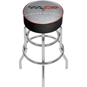 Corvette C6 Padded Bar Stool - Silver - Made In USA, GM1000S-C6-COR-1