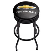 Chevrolet Black Ribbed Bar Stool, GM1006CH
