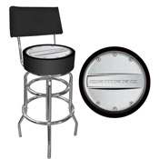 Camaro Padded Bar Stool with Back, GM1100-CAM-FD