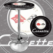 Corvette C1 Pub Table - Black, GM2000B-C1-COR