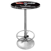 Corvette C2 Black Chrome Pub Table, GM2000B-C2-COR