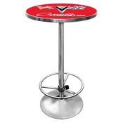 Corvette C2 Red Chrome Pub Table, GM2000R-C2-COR