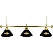 Chevrolet 3 Shade Brass Billiard Lamp, GM603CH