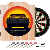 Pontiac GTO - Time & Distance - Wood Dart Cabinet Set, GM7000-GTO-V2