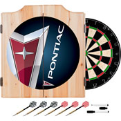 Pontiac Wood Dart Cabinet Set, GM7000-PC