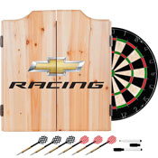 Chevrolet Dart Cabinet Set with Darts and Board - Chevy Racing, GM7010-CR