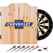 Chevrolet Dart Cabinet Set with Darts and Board - Super Service, GM7010-SS