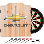 Chevrolet Dart Board Set with Cabinet, GM7010CH