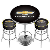 Chevrolet Game Room Combo - 2 Bar Stools and Table, GM9800