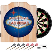 Las Vegas Dart Cabinet includes Darts and Board, LV7000