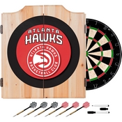 Atlanta Hawks NBA Wood Dart Cabinet Set, NBA7000-AH