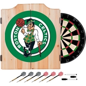 Boston Celtics NBA Wood Dart Cabinet Set, NBA7000-BC