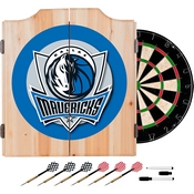 Dallas Mavericks NBA Wood Dart Cabinet Set, NBA7000-DM