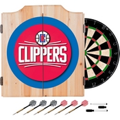 Los Angeles Clippers NBA Wood Dart Cabinet Set, NBA7000-LAC
