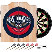 New Orleans Pelicans NBA Wood Dart Cabinet Set, NBA7000-NOP