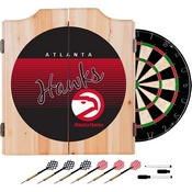 Atlanta Hawks Hardwood Classics NBA Wood Dart Cabinet Set, NBA7000HC-AH