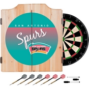 San Antonio Spurs Hardwood Classics NBA Wood Dart Cabinet, NBA7000HC-SAS