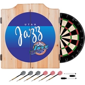 Utah Jazz Hardwood Classics NBA Wood Dart Cabinet, NBA7000HC-UJ