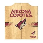 NHL Dart Cabinet Set with Darts and Board - Arizona Coyotes, NHL7010-AC