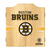 NHL Dart Cabinet Set with Darts and Board - Boston Bruins, NHL7010-BB