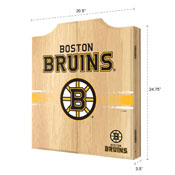NHL Dart Cabinet Set with Darts and Board - Boston Bruins, NHL7010-BB
