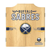 NHL Dart Cabinet Set with Darts and Board - Buffalo Sabres, NHL7010-BS