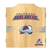NHL Dart Cabinet Set with Darts and Board - Colorado Avalanche, NHL7010-CA