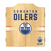 NHL Dart Cabinet Set with Darts and Board - Edmonton Oilers, NHL7010-EO