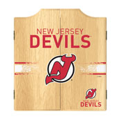 NHL Dart Cabinet Set with Darts and Board - New Jersey Devils, NHL7010-NJD