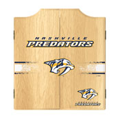 NHL Dart Cabinet Set with Darts and Board - Nashville Pedators, NHL7010-NP
