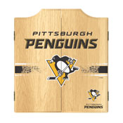 NHL Dart Cabinet Set with Darts and Board - Pittsburgh Penguins, NHL7010-PP
