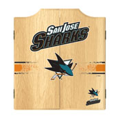 NHL Dart Cabinet Set with Darts and Board - San Jose Sharks, NHL7010-SJS